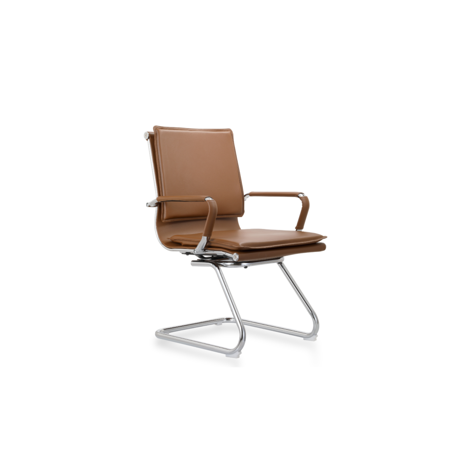Fauteuil VISITEUR FUNCTION - Marron Fauteuils Visiteurs