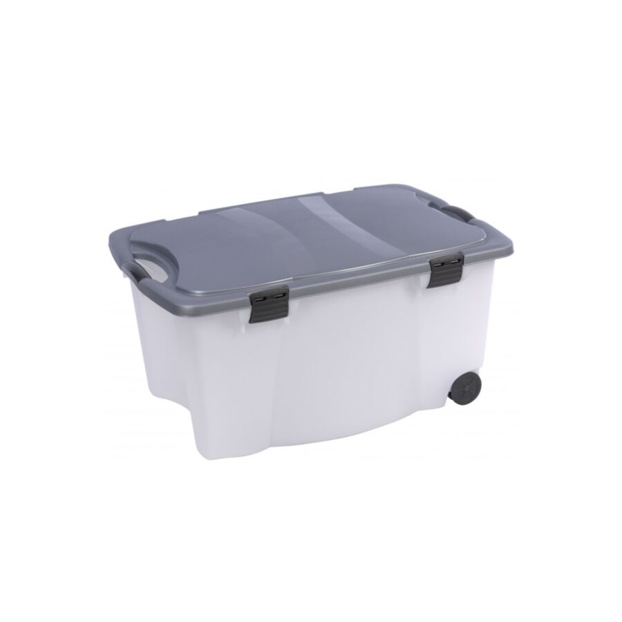 Boîte À Rouleaux 80x52x41cm - Gris / Blanc Boites de rangement