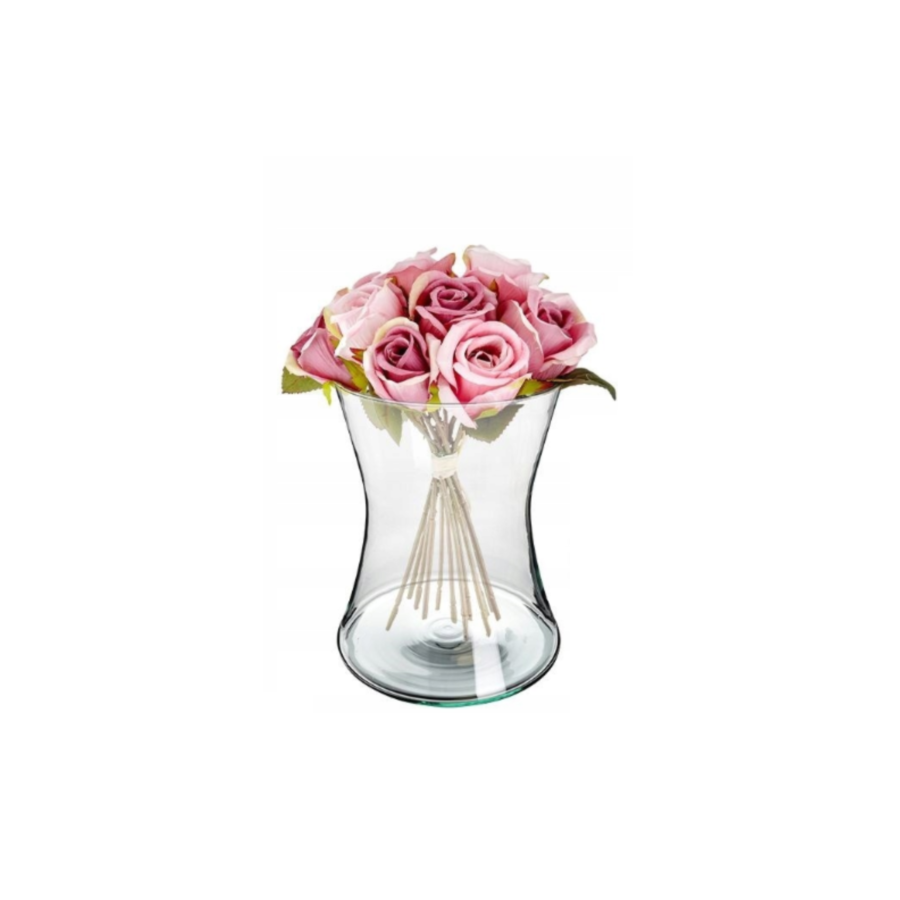 Vase En Verre 16x20cm - Blanc Vases