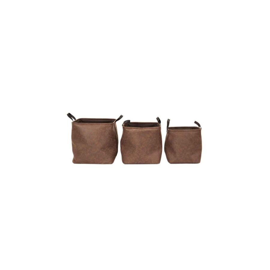 Set De 3 Paniers - Marron Paniers et corbeilles