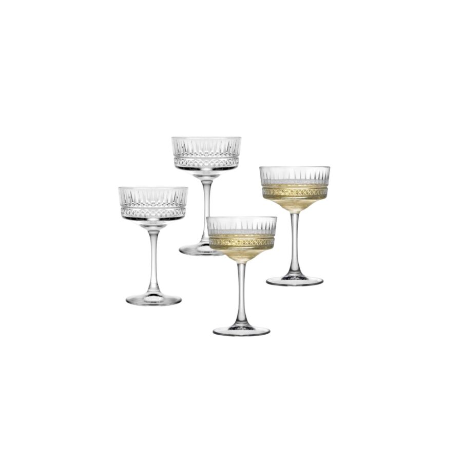Set De 4 Support ELYSIA - Blanc Verres d'eau