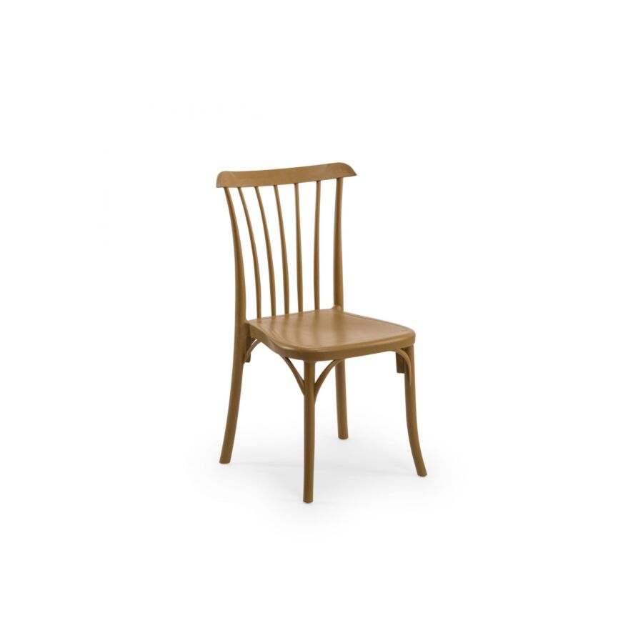 Chaise GOZO - Marron Caramel Chaises d'extérieurs sans accoudoirs