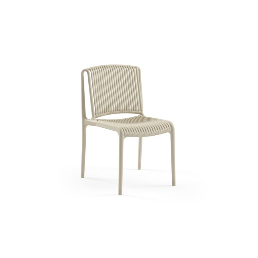 Chaise NES - Beige Chaises d'extérieurs sans accoudoirs