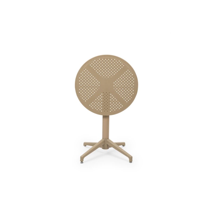 Table MOON Ronde Pliable - Cappuccino Meubles jardin