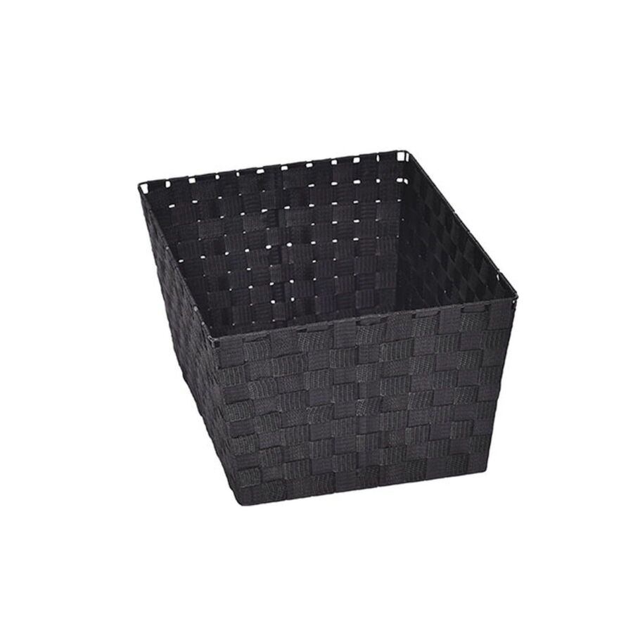 Panière Dressing Tressée 36x46x24cm - Noir Paniers et corbeilles