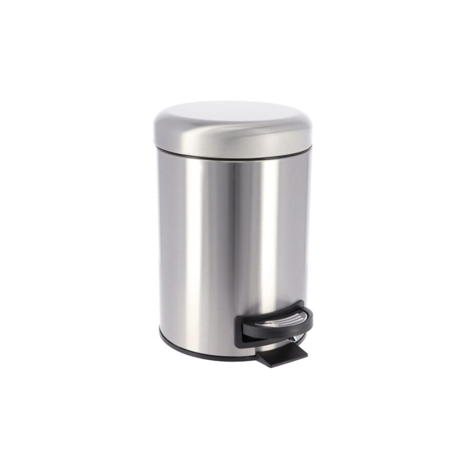 Poubelle Frein De Chute 3L - Gris Poubelles de salle de bain