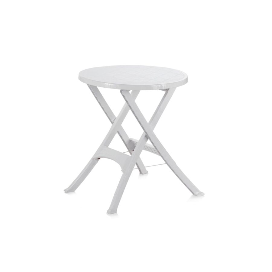 Table Ronde Pliable MERCURIO - Blanc Tables de jardin