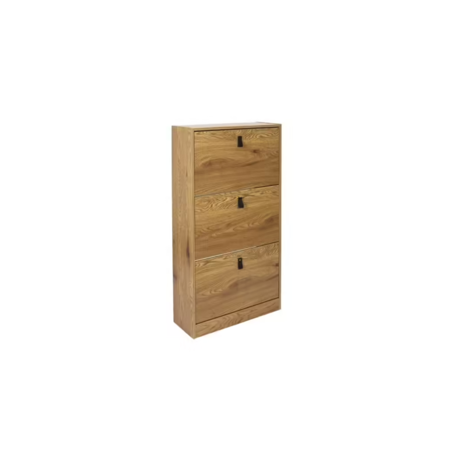 Meuble À Chaussures ABBOT Chêne / Blanc Kitea Maroc