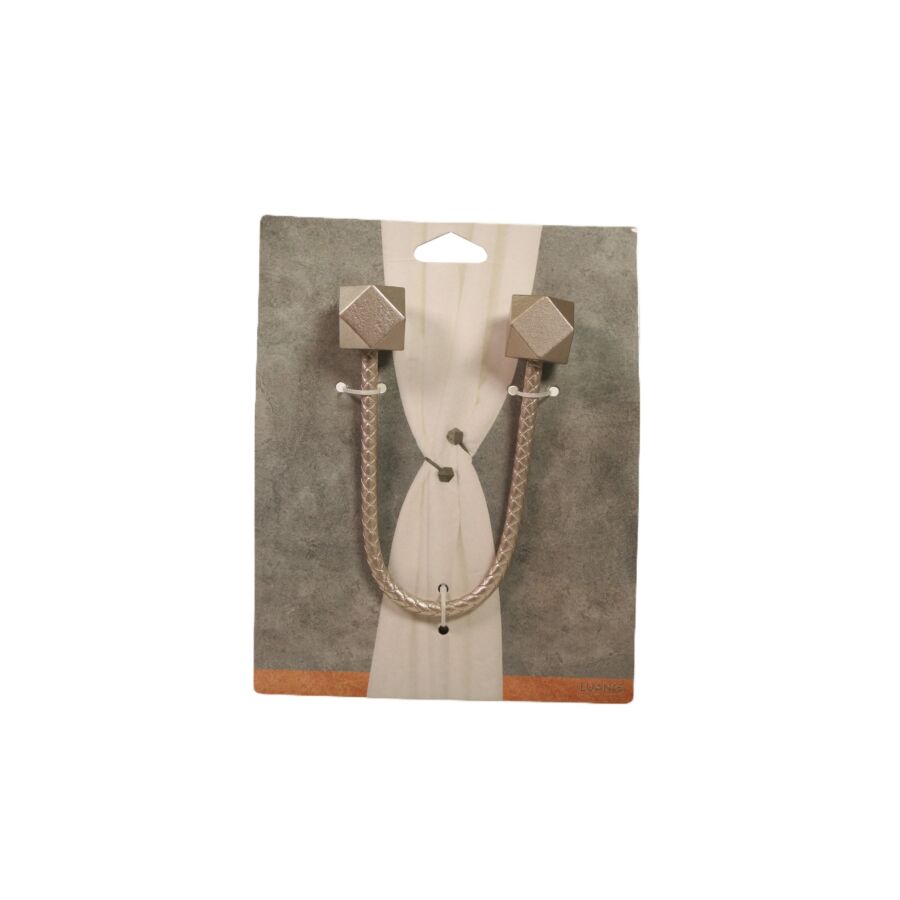Embrasse Twist Géométrique - Gris Tringles et accessoires rideaux