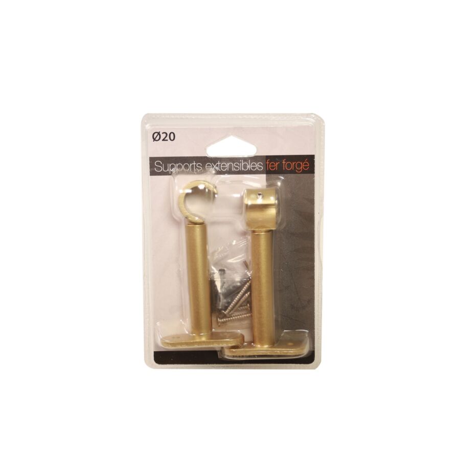 Support Simple Ouvert 9cm X2 - Doré Déstockage