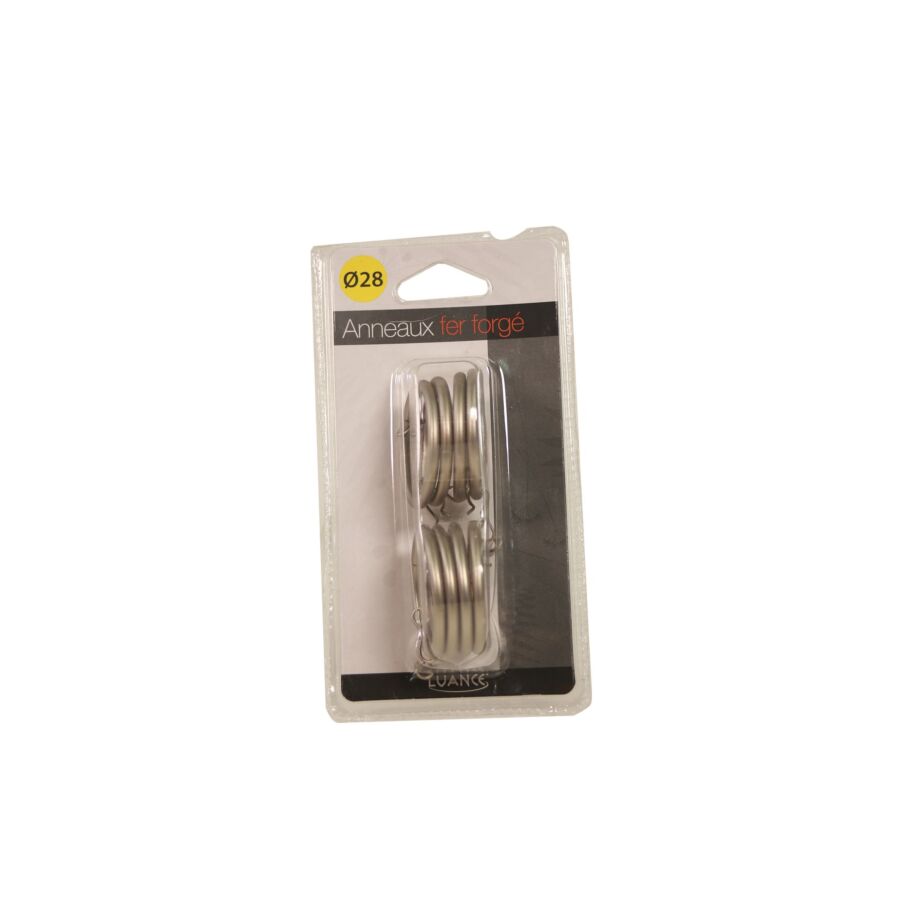 8 Anneaux De Rideaux - Argent Mat Tringles et accessoires rideaux