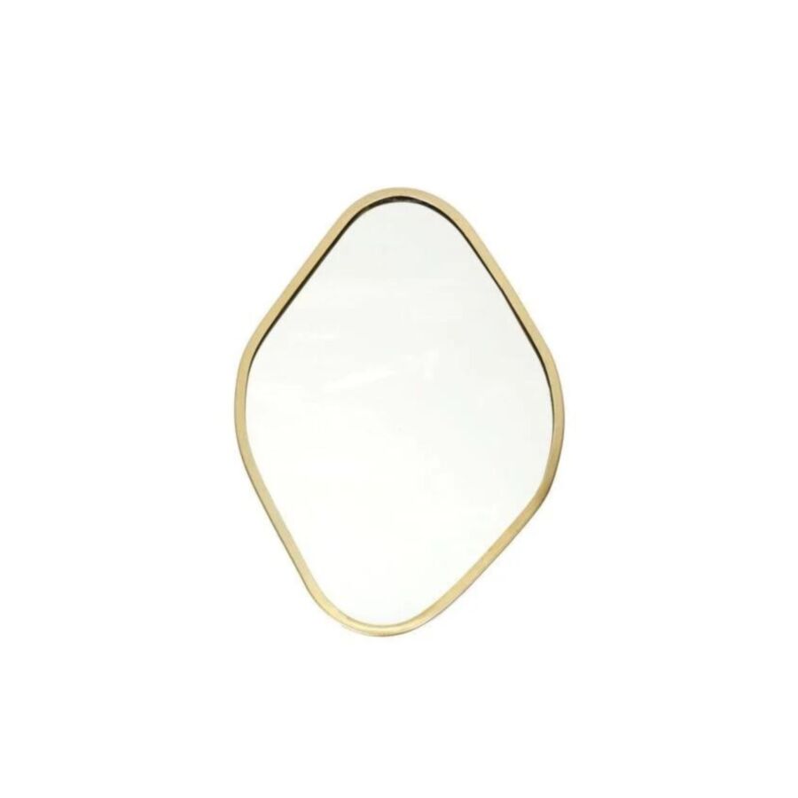 Miroir Contour Décorative Losange- Doré Miroirs muraux