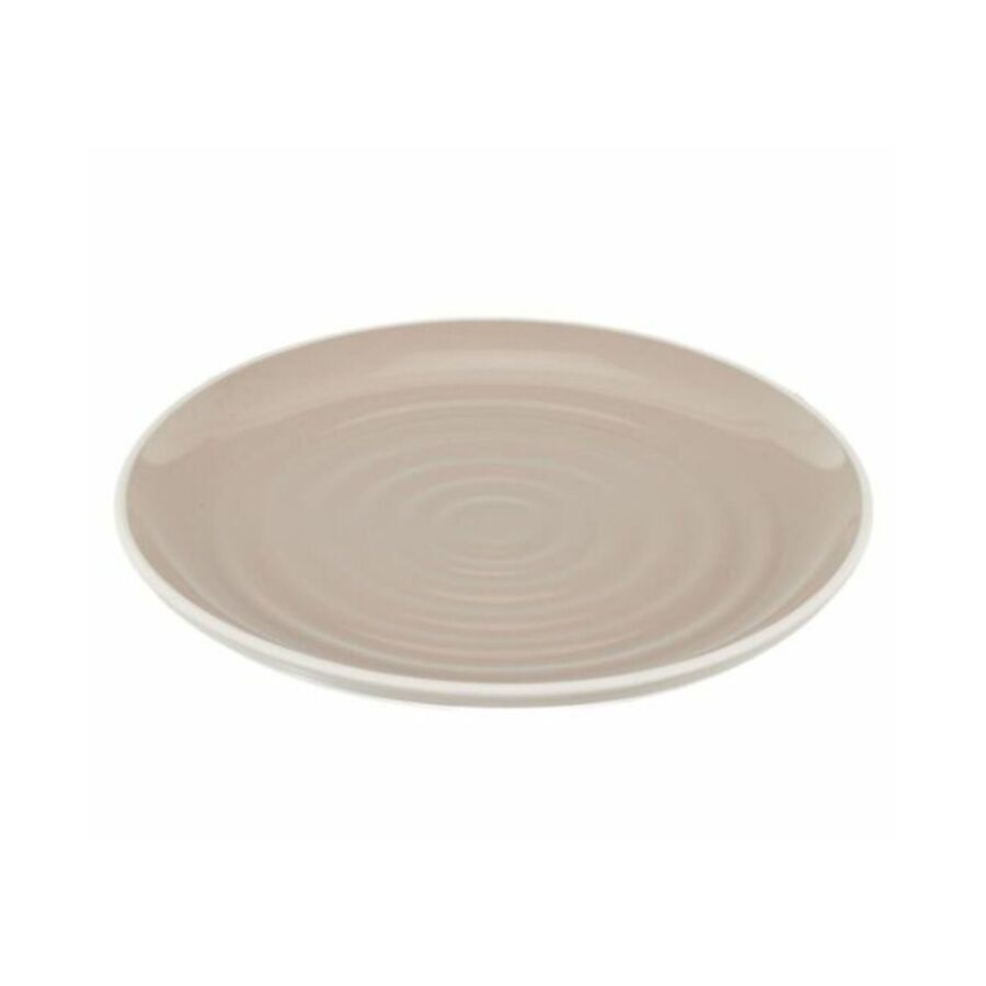 Assiette Bicolore 26,5cm - Beige Serviteurs