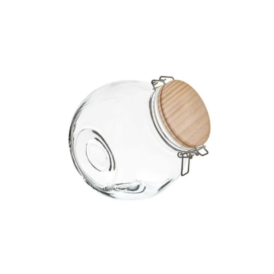 Bocal De Conservation Rond 1,3L - Blanc / Beige Rangement cuisine