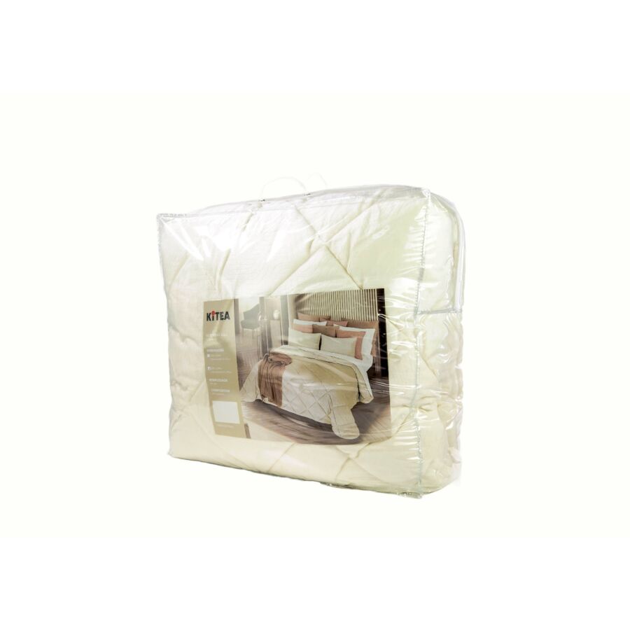 Couvre Lit GOUVEIO + 2 Taies D'Oreillers - Taupe Parure de lits