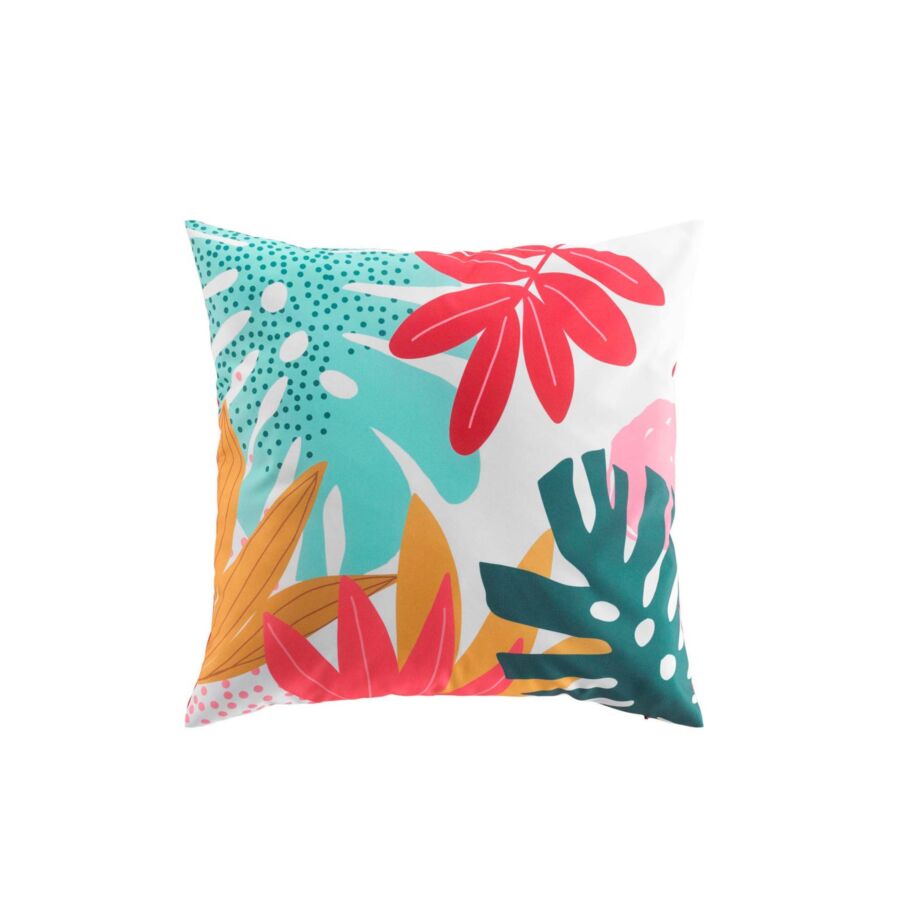 Coussin Imprimé Feuilles 50x50cm - Multicouleur Coussins décoratifs