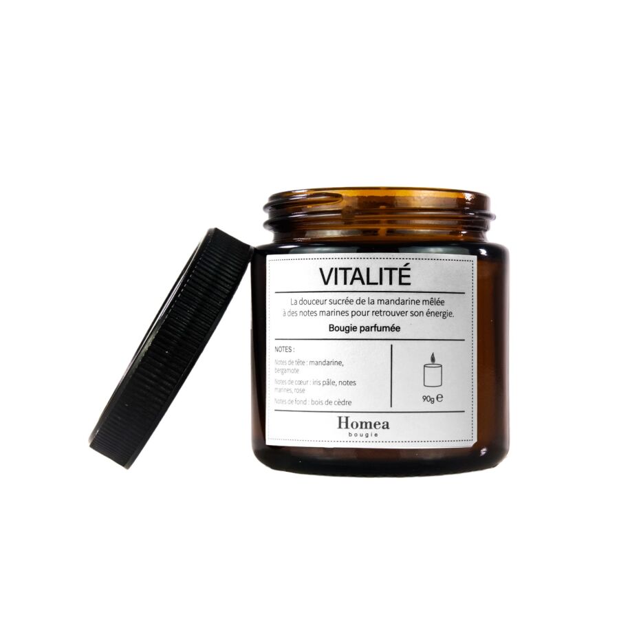 Bougie Parfumée Arôme Vitalité 7cm - Marron Bougies décoratives