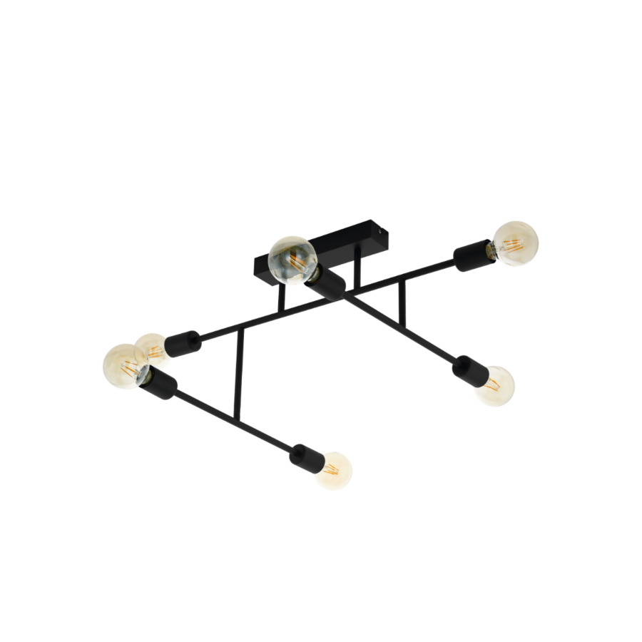 PLAFONNIER BELSIANA E27 - Noir Suspensions
