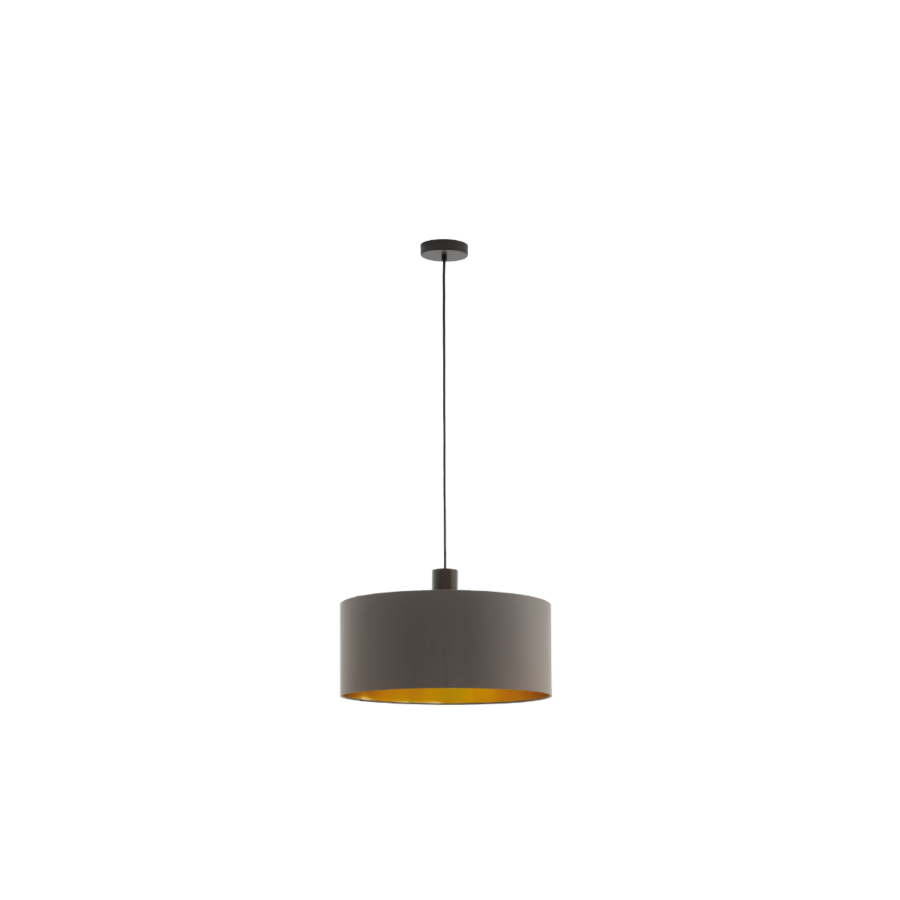Suspension E27 CONCESSA 53cm - Marron Luminaires