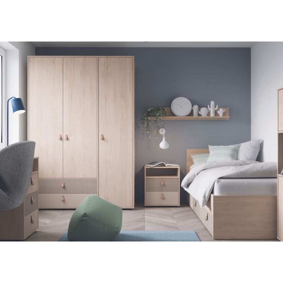 Table De Chevet DENIM - Chêne Blanchi Chevet enfant