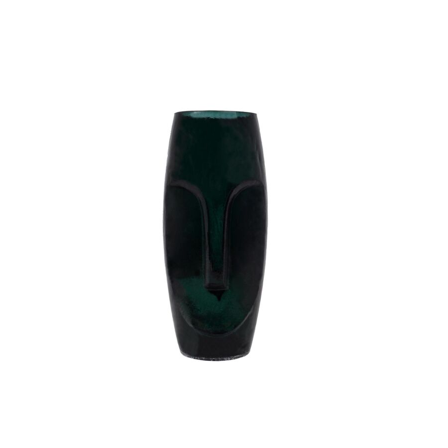 Vase Décoratif 13x30x13cm - Noir / Vert Vases