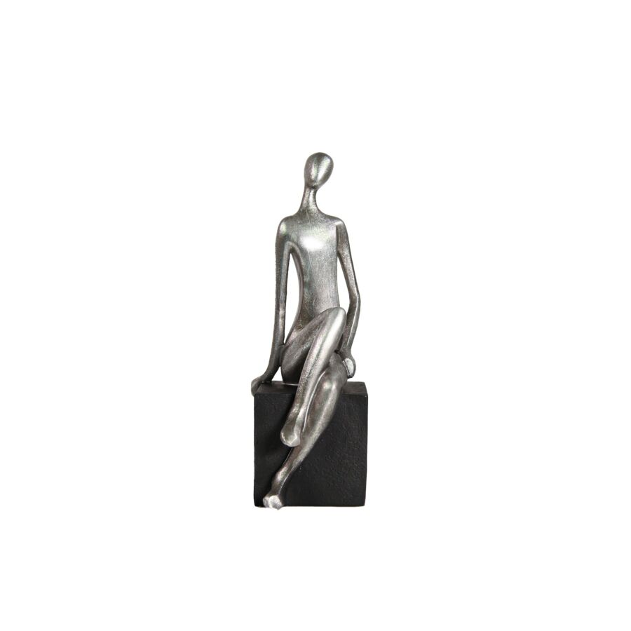 Décoration Abstraite Humain 38cm - Argent Décoration