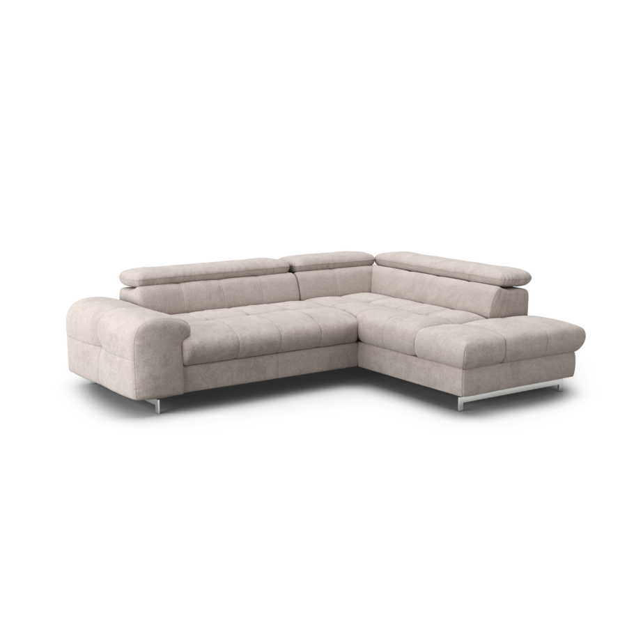 Canapé d'angle CLOUD Méridienne Droite - Taupe Sofa-printemps