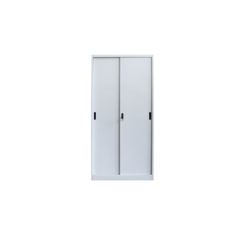 Armoire STEEL 85x40x180cm - Gris/Blanc Rangement professionnel