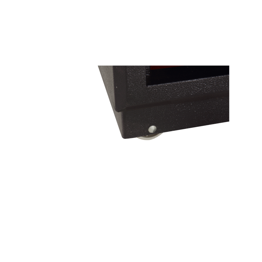 Coffre Fort SECURE À Verrouillage + Clé 56cm - Marron / Gris Caisson