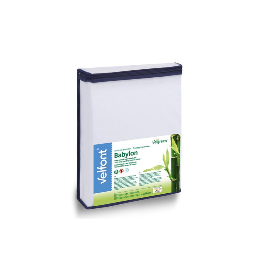 Protège-matelas BABYLON TERRY BAMBOO 200x200cm - Blanc Protège Matelas