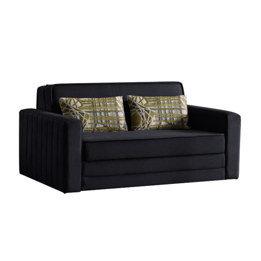 Canapé-Lit 145x195 SIENA + Fonction De Rangement - Gris Foncé Canapé convertible