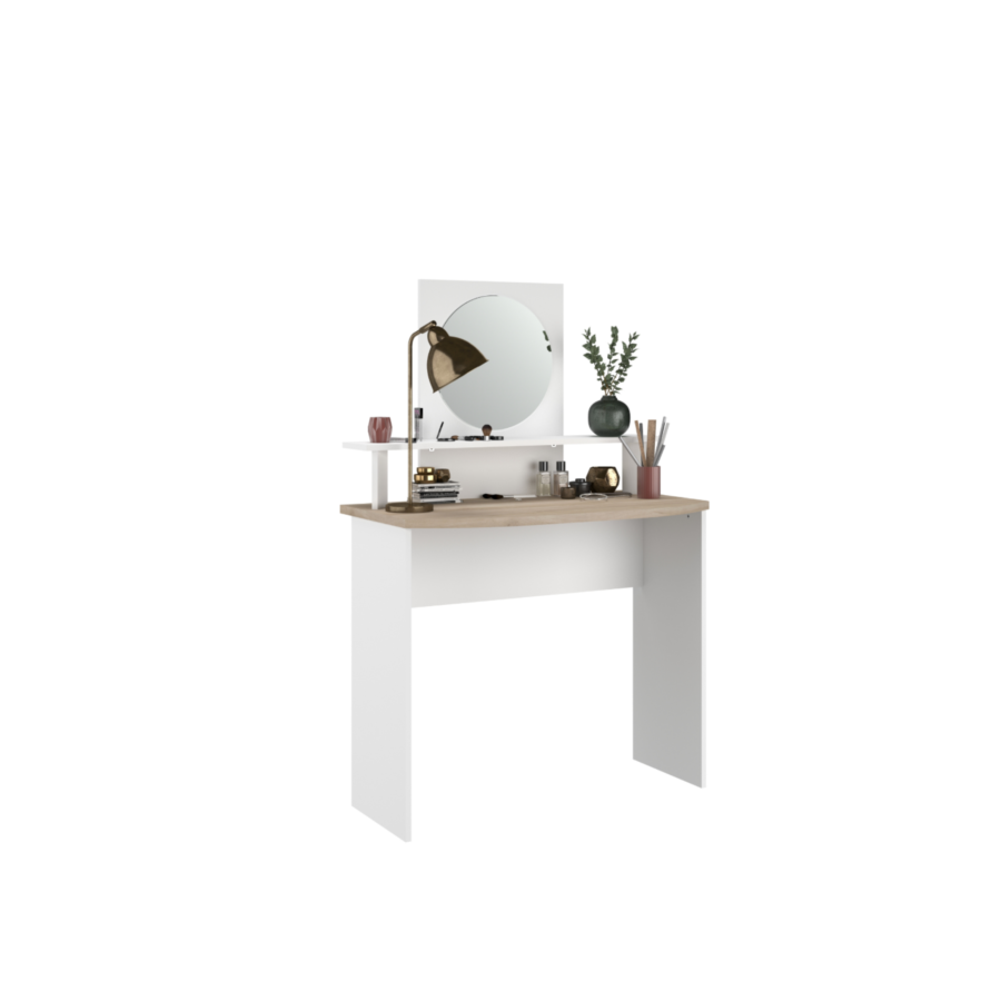 Coiffeuse AALBORG + Miroir Commodes et coiffeuses