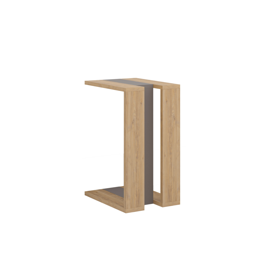 Table De Coin MACHA - Chêne / Gris Tables d'appoint