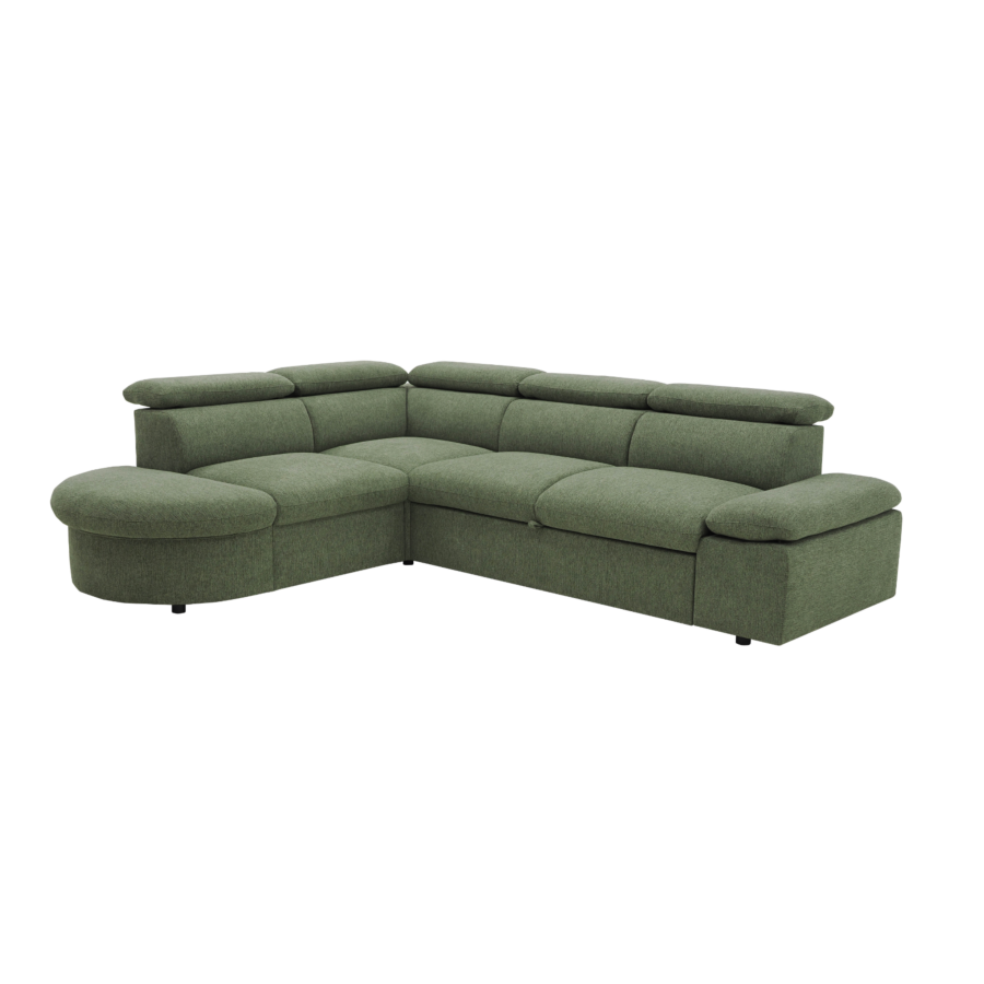 Canapé D'angle FIRENZE Réversible - Vert Canapé convertible