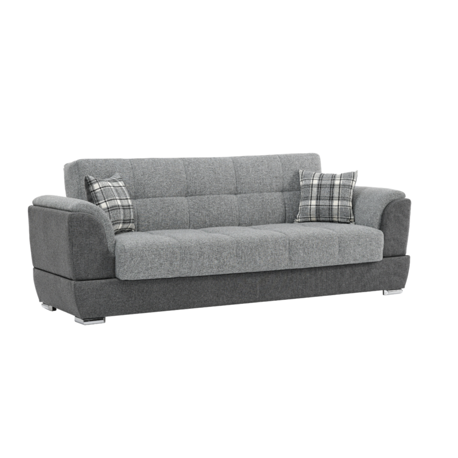 Canapé Convertible SEREN 3 Places - Gris Canapé convertible