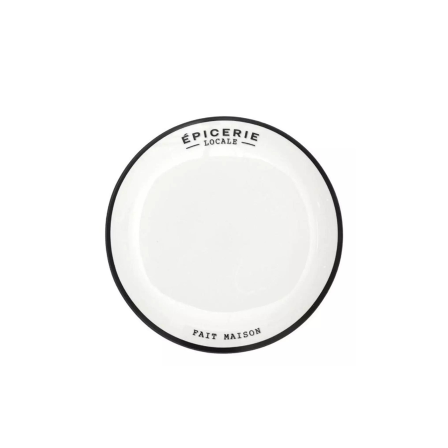 ASSIETTE D'ÉPICERIE 20cm - Blanc Serviteurs