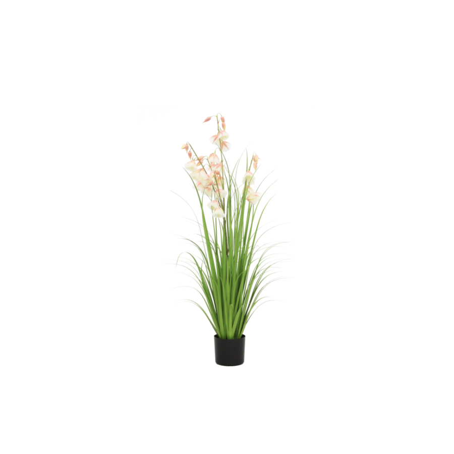 Herbe de princesse avec pot en plastique 121cm - Vert Plantes et fleurs artificielles