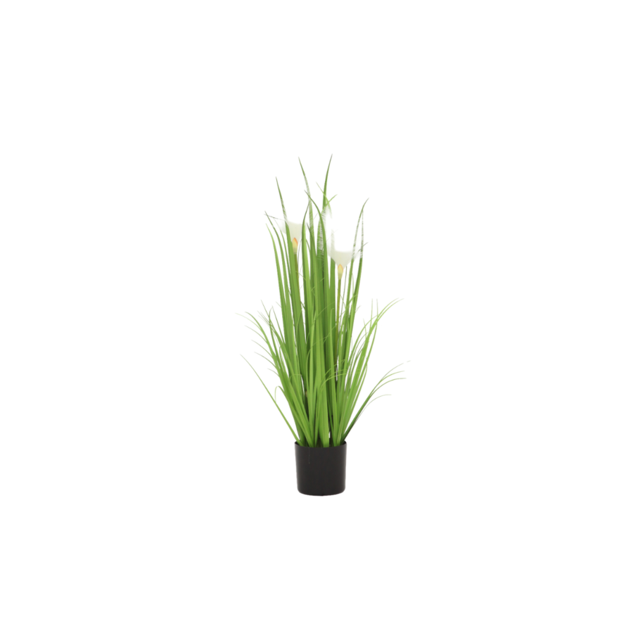 Herbe Roseau avec pot 81cm - Vert Plantes et fleurs artificielles