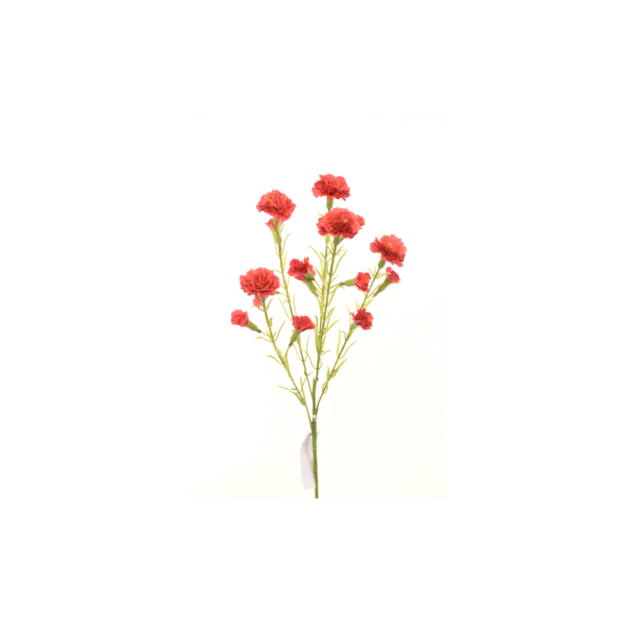 Oeillet Artificiel 63cm - Rouge Clair Plantes et fleurs artificielles