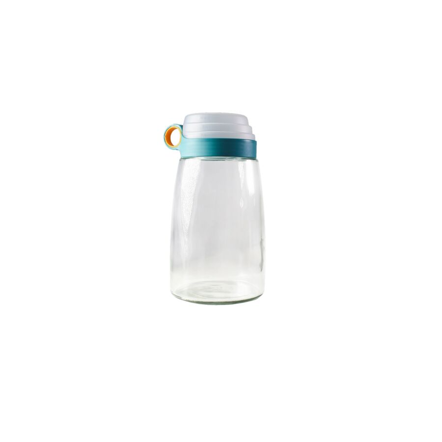 Boîte À Provision Avec couvercle Mesureur 1800ml - Blanc Rangement cuisine