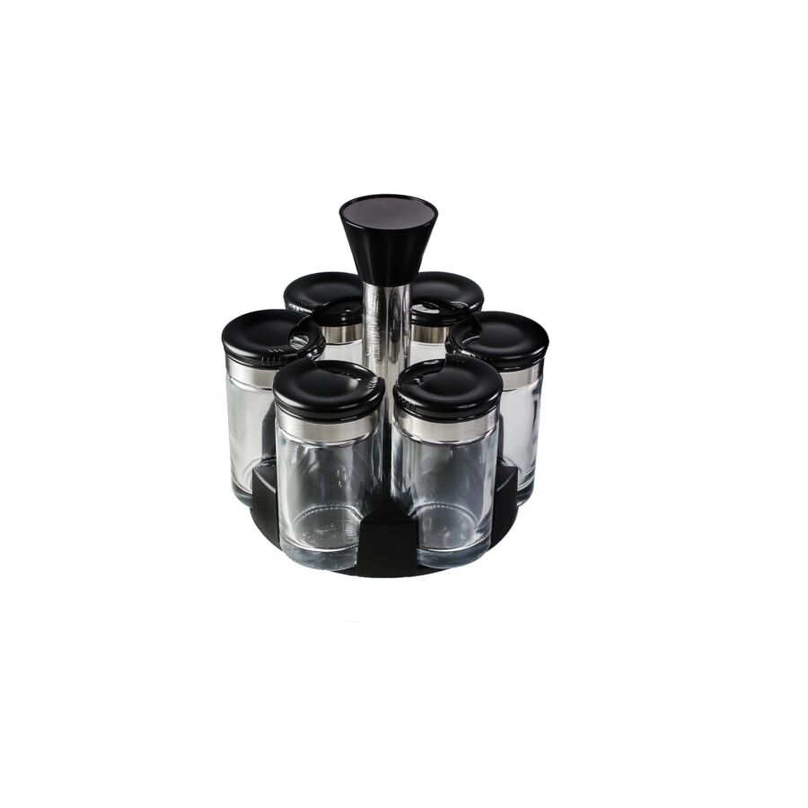 Set De 6 Pots à épices Avec Support - Blanc Rangement cuisine