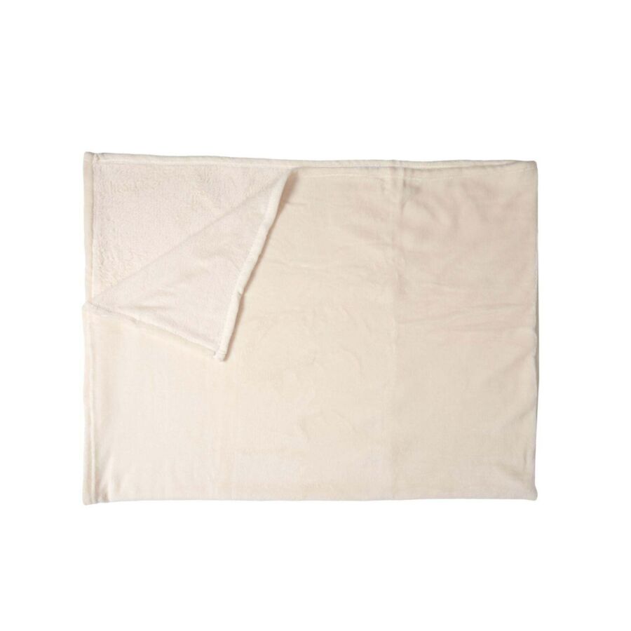 Plaid Microfibre Crème 150x200cm - Beige Plaid et couvertures