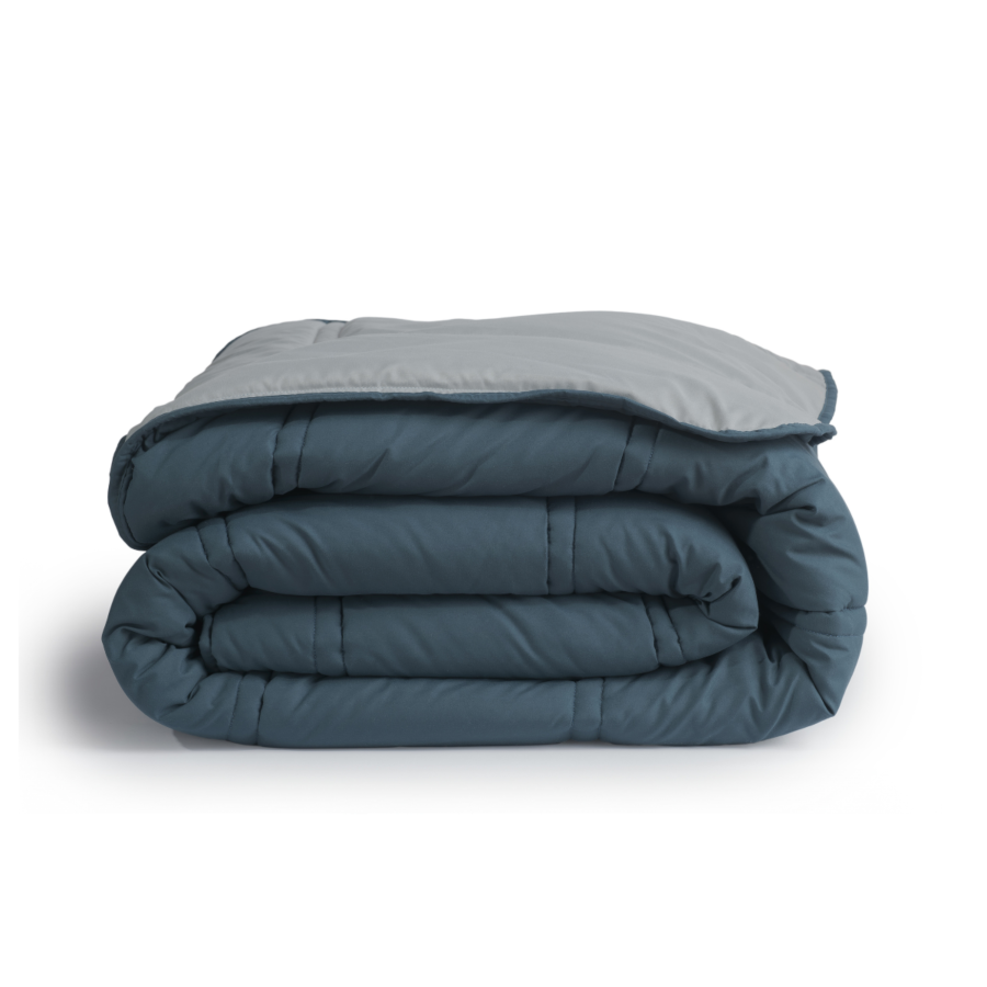 Couette BOUTYS R BICOLORE 240x260cm 300g - Vert Canard / Vert Eau Housses de couette