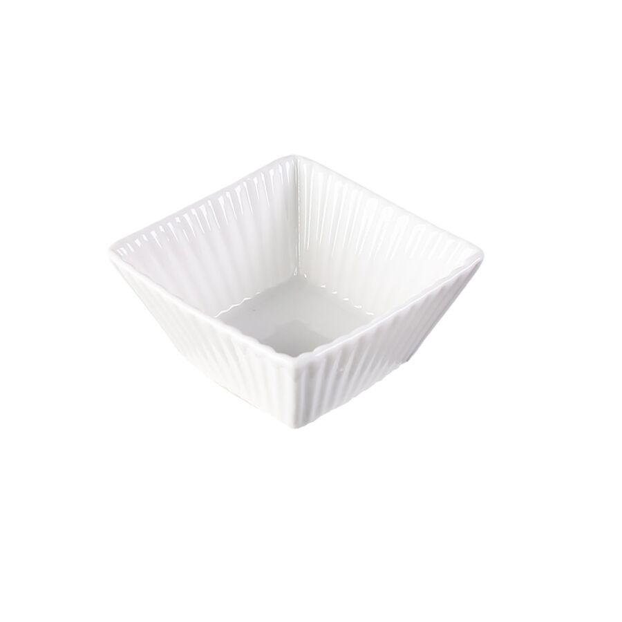 Set Apéritif En Forme Carré 6 Pièces 10cm - Blanc Art de la table Ramadan