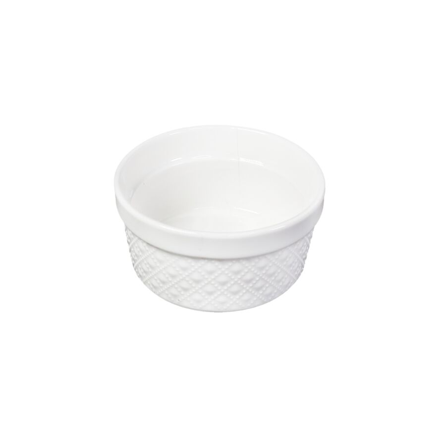 Set Apéritif Rond En Porcelaine 3 Pièces - Blanc Art de la table Ramadan
