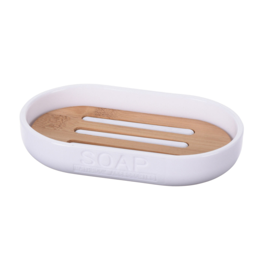 Support Savon - Blanc Gobelets et distributeurs de savon