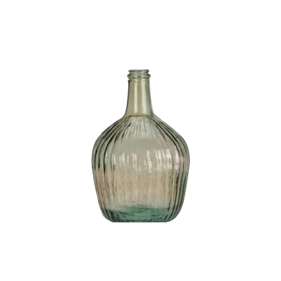 Vase En Verre 19x31cm - Vert Vases