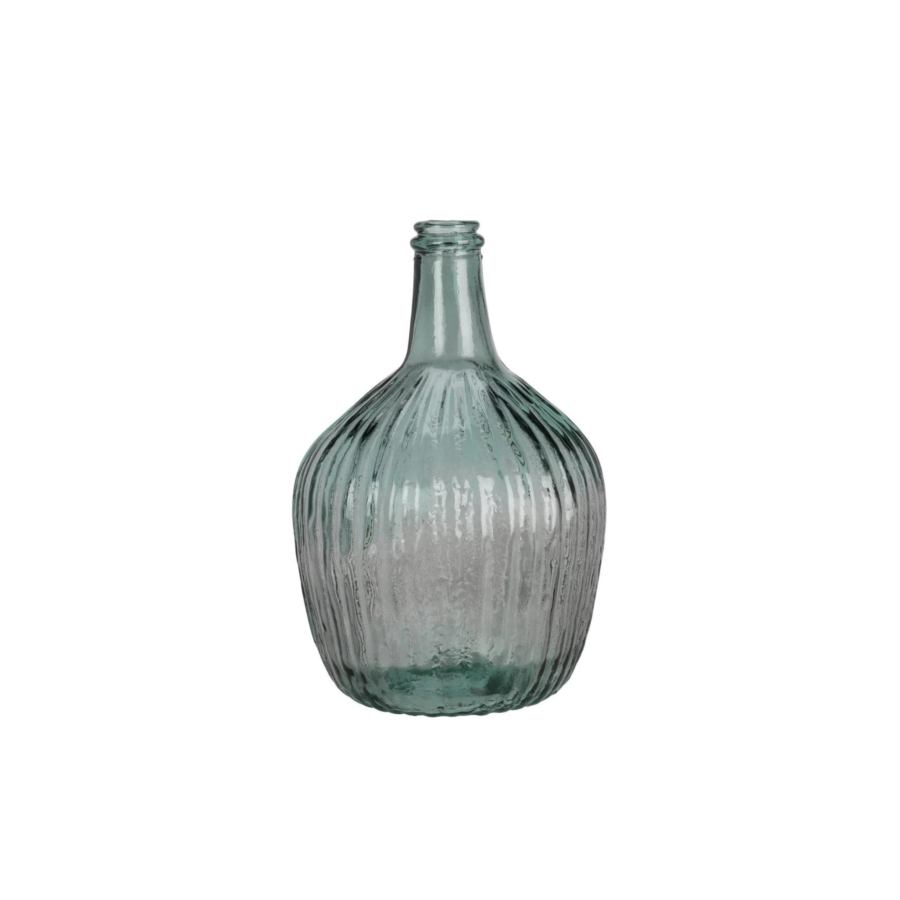Vase En Verre 19x31cm - Bleu Vases