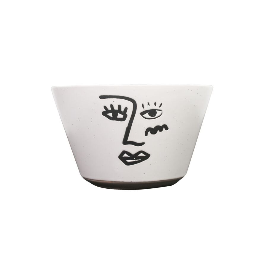 Bol ARTI 7,3cm - Blanc / Noir Serviteurs