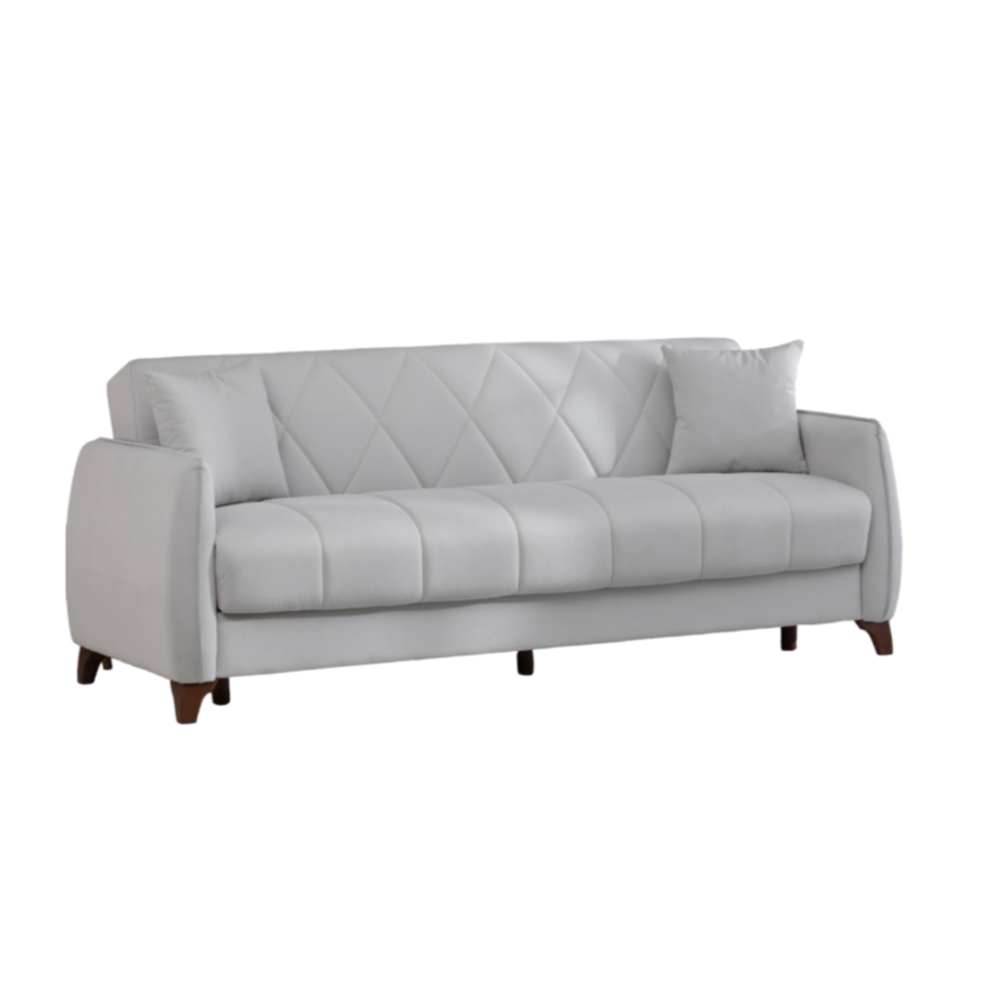 Canapé-Lit TICO + Fonction De Rangement - Gris Clair Sofa-printemps